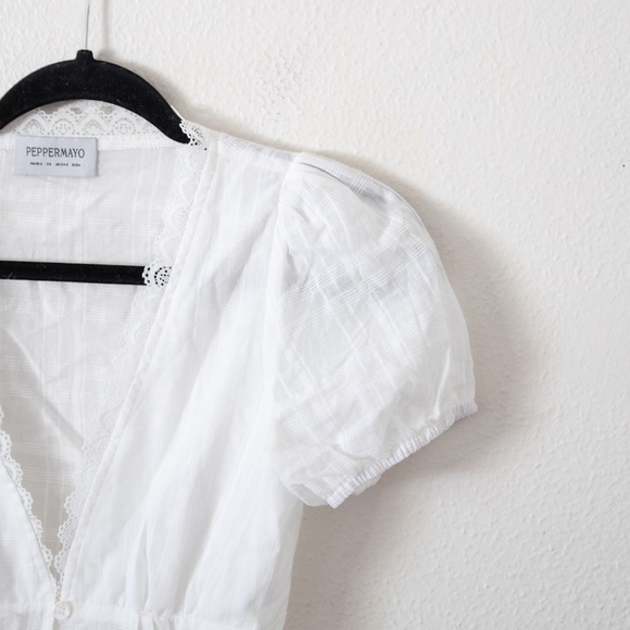 Peppermayo Sweet Lullaby Button Up Shirt White - Picture 4 of 6